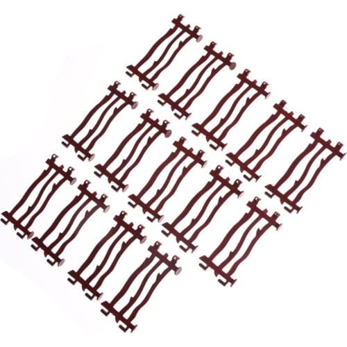 14pcs model building kit Military Fence Rail Board Plastic Toy Soldier Army Men Accessories railway modeling