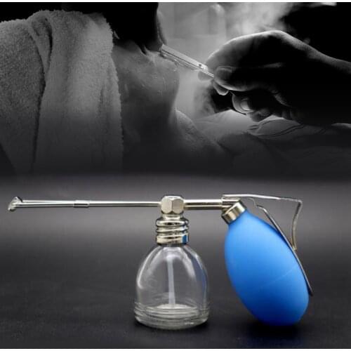 Silicone Powder Air Blower Puffer Barbers Mens Aftershave Lotion Spray Bottle Hair Fiber Applicator Hair Salon Home Use