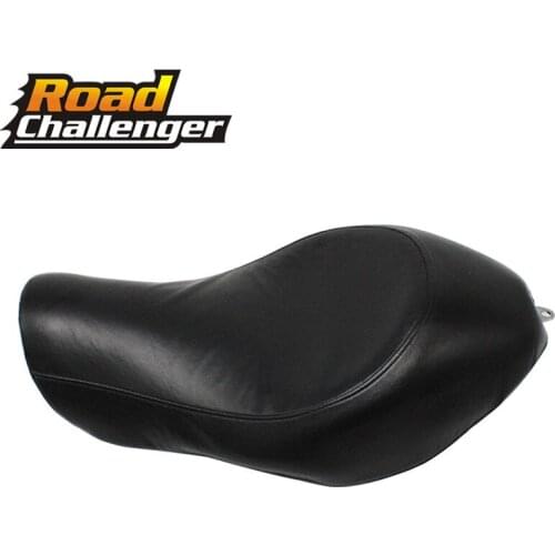 New Black Motorcycle Rear Driver Leather Pillow Solo Seat Cushion For Harley Sportster XL 883 2005-2013