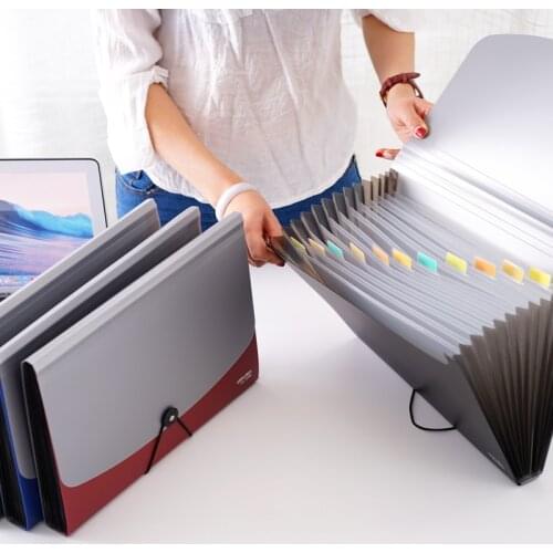Students use folder insertion A4 file collection box paper collection bag organ bag large volume file bag file folder file pack