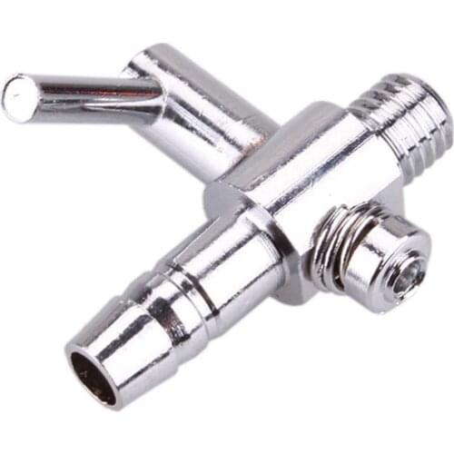 1Pc Control Valve Thread Stainless Steel Aquarium Air Flow Distributor Lever Control Valve Aquatics pet Supplies