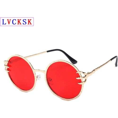 New Fashion Retro Round Sunglasses Women Men Personal Style Devils Claw Desigtn Shade Sun Glasses Travel Driving SpectacleS N5