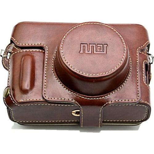 X100V Camera Video Bag PU Body Case Protection for Fujifilm X100V Vintage Leather Digital Camera Accessories