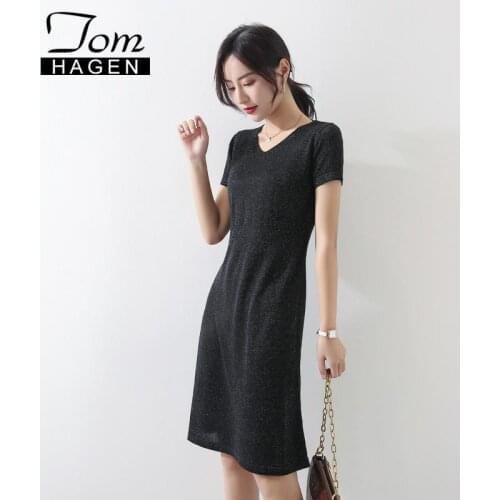 Модные платья-трапеции Том Хаген China At AliExpress