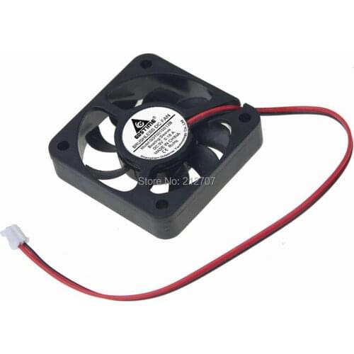 5PCS Gdstime 2Pin DC 5V 50X50X10mm 50mm 5cm 5010 Brushless Case Cooling Fan