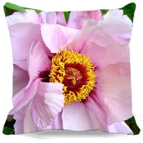 Peony Flower Printed Vintage Cotton Polyester Cushion Cover Bed Pillow cases Chinese Throw Pillow Covers Decorations