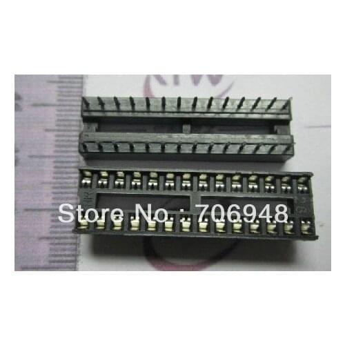 100pcs 28 Pin DIP SIP IC Sockets Adaptor Solder Type Narrow