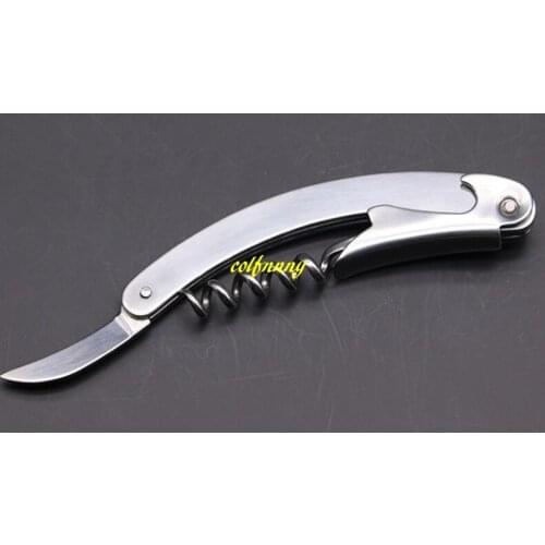 100pcs/lot Multi functional Shrimp shape Stainless steel Red Wine Bottle Opener Wine Bottle Openers