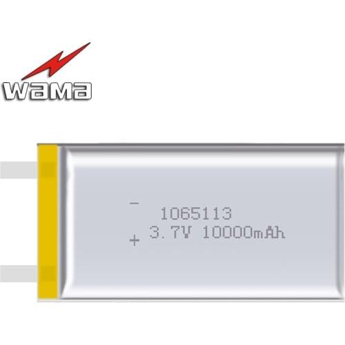 2x Wama Original 1065113 Real Capacity 10000mAh Li-ion 3.7V Rechargeable Battery Lithium Polymer Backup Power Digital Tablet