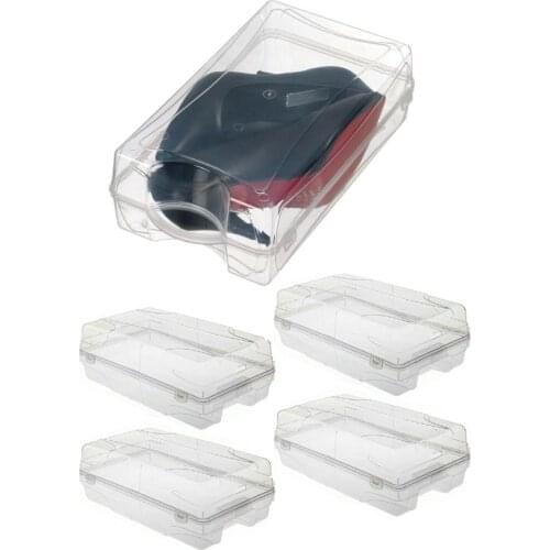 5pc Shoes Storage Box Organizer Transparent Thickened Dustproof Closet Drawer Plastic Organiser Home Clothes