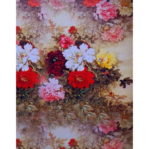5x7ft Chinese Traditional Painting Colorful Flowers Photography Backdrops Photo Props Studio Background
