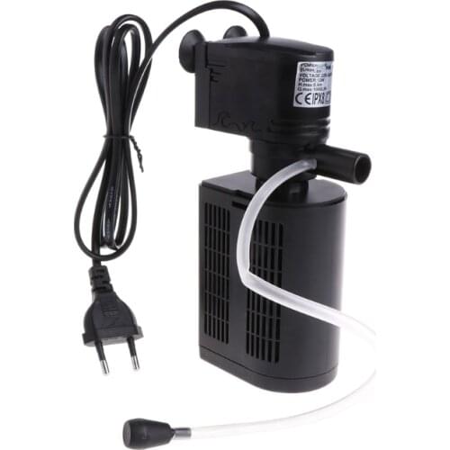 Aquarium Submersible Filter Pump Water Internal Fish Tank Pond 12/18/25/35W EU Plug increase air Aquario Accessory