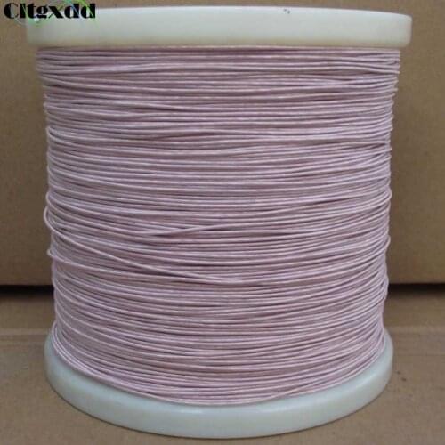 Cltgxdd 0.1x20 Shares of Mining Machine Antenna Litz Wire Multi-strand Copper Wire Polyester Silk Envelope Envelope Yarn 1m