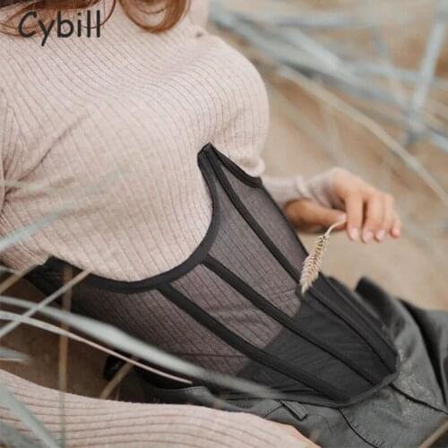 Cybill Women's Transparent Tank Tops