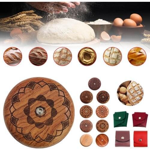 Wooden Bread Knife Razor Cutter With Storage Bag Round Bread Lame Dough Scoring Slashing Tool For DIY Sourdough Bread