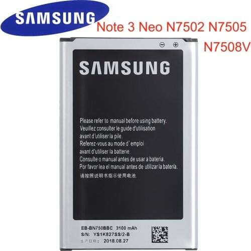 EB-BN750BBC EB-BN750BBE 3100mAh For Galaxy Note 3 Neo N750 N7505 N7502 N7500Q N750K N750S E510 With NFC