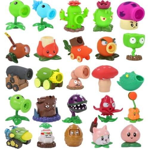 Cute Animal Model Plant Vs Zombie Peashooter PVC Action Figure Toy Gifts High Quality Shooting Toys For boys Parent-Children
