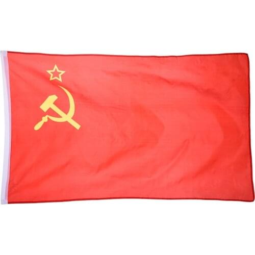90*150cm USSR Flag CCCP Red Revolution Union of Soviet Socialist Republics Banner USSR Flag Indoor Outdoor Home Decor Polyester