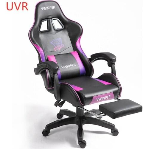 UVR Durable Racing Seat Gaming Chair Flexible Breathable Game Chair Ergonomic Chair Adjustable 155 Degree Backrest Chair
