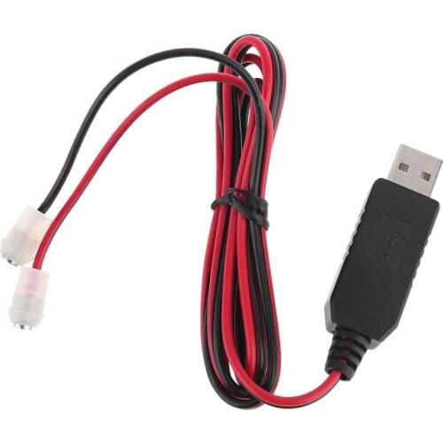 Magnetic USB to 1.5V 3V 4.5V 6V Power Cable Can Replace 1-4pcs AA D AAA Battery For Radio Camera Walkman Electronic Toy Clock
