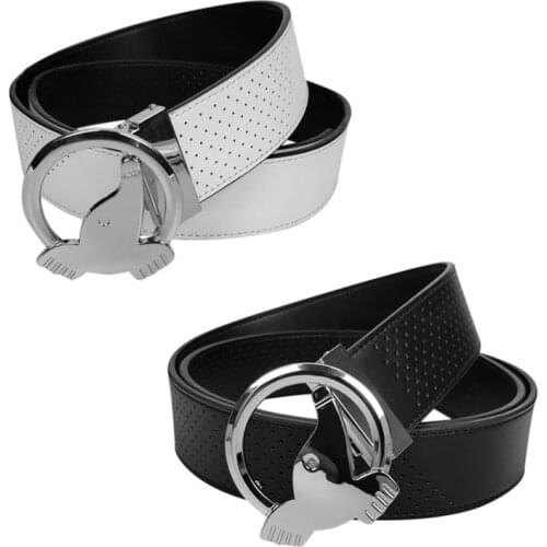 New Mens Golf Leather Belt Alloy Buckle Classic Luxury Belt Men and Women Same Golf Accessories Free Shipping