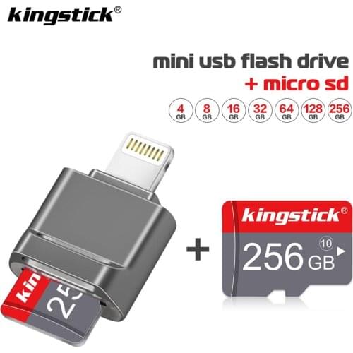 New arrival mini Usb Flash Drive pendrive For iPhone 7/7Plus/8/X Usb/Otg/Lightning 2 in 1 Pen Drive For iOS External flash drive