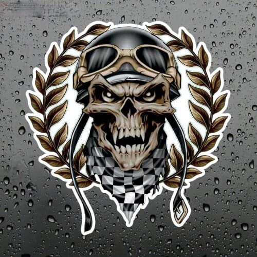 Creative Vinyl Car Decorative Stickers Funny Skull Decal Bumper Windows Accessories PVC