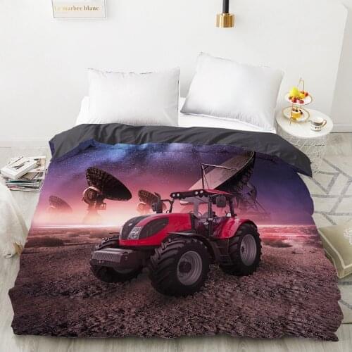 Duvet cover Quilt/Blanket/Comfortable Case Luxury Bedding 140x200 150x200 240x220 240x260 for Home 3D Print tractor satellite