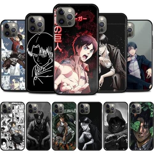 Anime Attack On Titan Silicone Phone Bag Case For iPhone 12 Mini 11 Pro Max X XS XR 7 8 6 6S Plus 5 5S SE 2020 Cover Housing