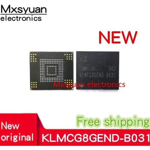 1PCS~10PCS KLMCG8GEND-B031 BGA153Ball EMMC5.0 5.0 64GB Mobilephone Memory New original and Second-hand Soldered Balls Tested OK