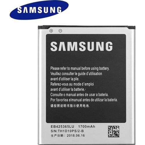 100% New Original Battery EB425365LU For Samsung Galaxy Core GT-I8262D GT-I8268 SCH-i829 Galaxy Style Duos 1700 mAh