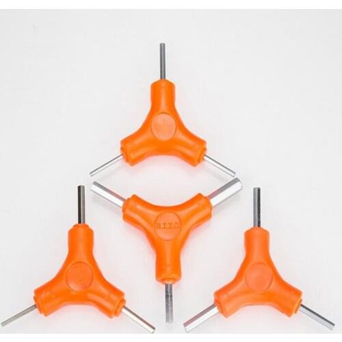 3 In One Trigeminal Hex Key Set 2.5/3/4/5/6/8mm Hexagon Wrench Carbon Steel Hand Tools Bicycle Maintenance Tools