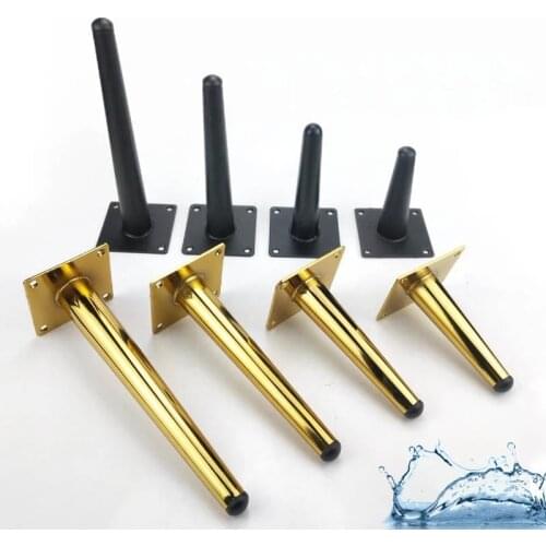 4Pcs/Set Furniture Legs Metal Tapered Sofa Cupboard Cabinet Furniture Table Leg Sideboard Wardrobes Feet 12/15/20/25/30CM