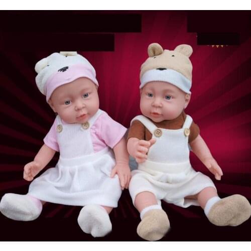 41CM Baby Sleeping Dolls Silicone Reborn Baby Doll Little Girl Boy Shower Dolls Early Education Dolls Princess Simulation Toys