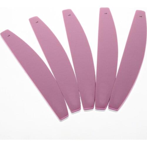 5Pcs/set Nail Sandpaper File Boat sponge Nail File Half Moon 100/180 Sanding Foam Emery Board UV Gel Nail Files Buffer