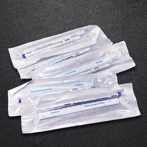 5pcs Waterproof Surgical Eyebrow Skin Marker Pen Sterile Surgical Cosmetic Positioning Marking Pen