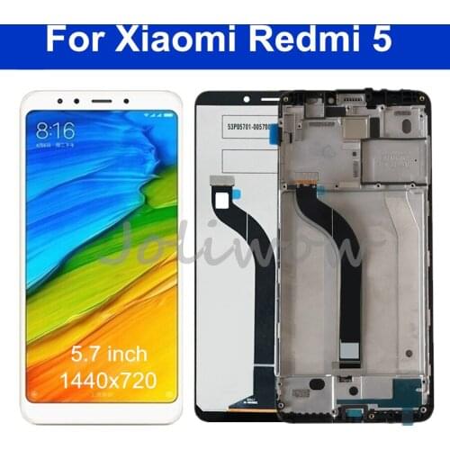 AAA quality IPS LCD For Xiaomi Redmi 5 LCD Screen Display With Frame+Touch Panel Digitizer Assembly For Redmi 5 Display
