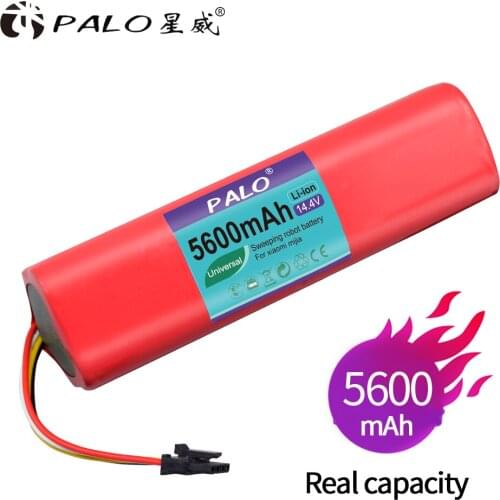 PALO High quility Rechargeable for Xiaomi robot roborock S50 S51 Battery 14.4V 5600mAh robot vacuum cleaner accessories parts