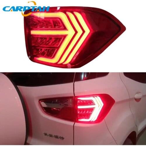 Car Styling Tail Lights Taillight For Ford Ecosport 2013 - 2019 Rear Lamp DRL + Turn Signal + Brake + Reverse LED Lights