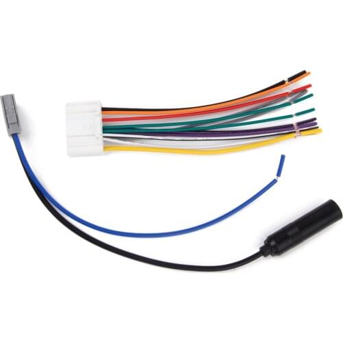 Car Stereo Wire Radio Audio Wiring Harness with FM Antenna for Versa