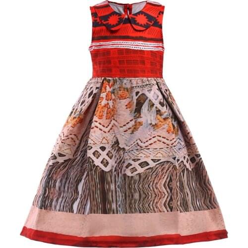 Kids Girls Moana Princess Dress Cosplay Costume Halloween Carnival Suit