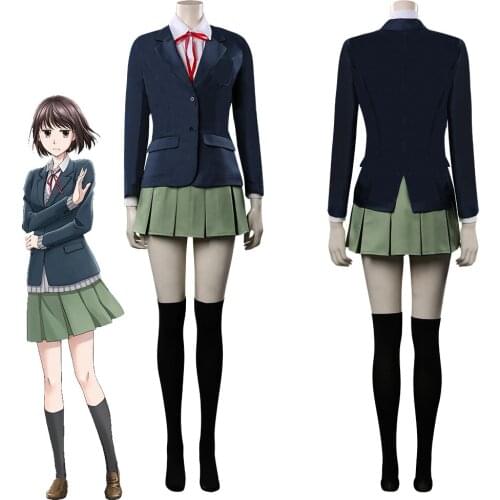 Its Too Sick to Call this Love Cosplay Costume Koikimo Pleated Skirt Uniform Suit Halloween Carnival Outfits