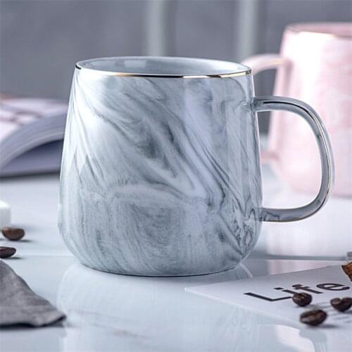 Creative European Phnom Penh Milk Coffee Mugs Marble Pattern Breakfast Water Mug Office Home Drinkware Tea Cup Lovers Gifts