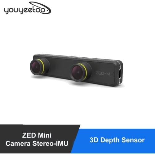 STEREO ZED Mini Camera Stereo-IMU 3D Depth Sensor for AI Edge Computing, Self-Driving Car Control, Mobile Mapping