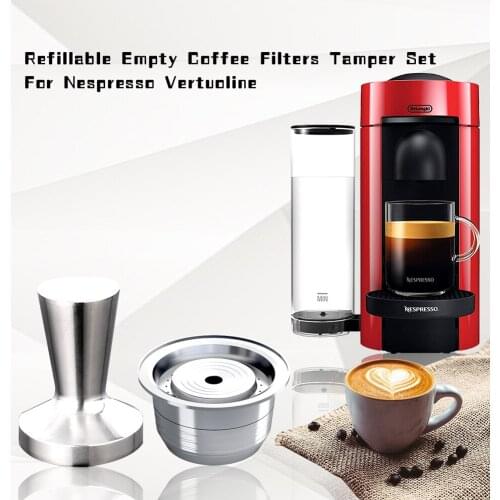 230ML Espresso Capsulas Recargables Nespresso Vertuoline &Vertuo Stainless Steel BIG CUP(G2) Refillable Capsule Reusable Pods