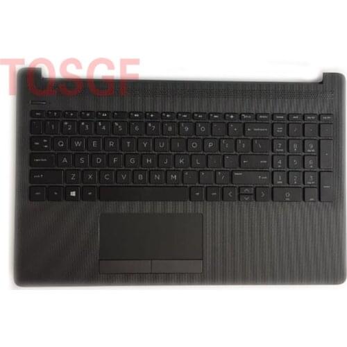 New and Original Top Cover Upper Case Palmrest w/ Keyboard & Touchpad for HP 250 G7 255 G7 L50000-001Gray