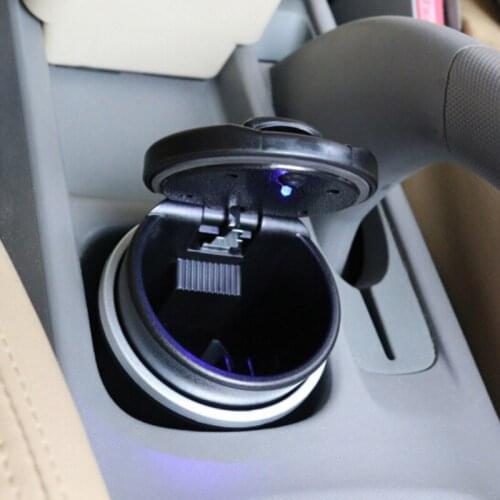 Car Led Ash Tray Ashtray Storage Cup For Volvo S40 S60 S80 S90 V40 V60 V70 V90 XC60 XC70 XC90 Car Styling Accessories