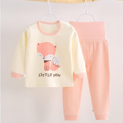 Baby Pajamas Autumn Boys And Girls Long-Sleeved Tops + Pants 2 Pieces Of Childrens Clothing 6 Months-3 Years Old