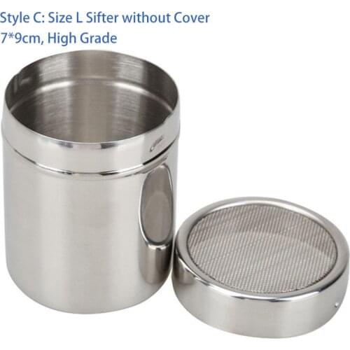 High Quality Stainless Steel Chocolate Shaker Icing Sugar Powder Flour Powder Cocoa Coffee Sifter