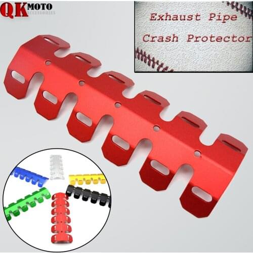 R QIANKONG Universal Dirt Bike Exhaust Pipe Leg Protector Heat Shield Cover For SUZUKI DRZ70 RM250 DRZ400 JR50 RMZ450 RM125